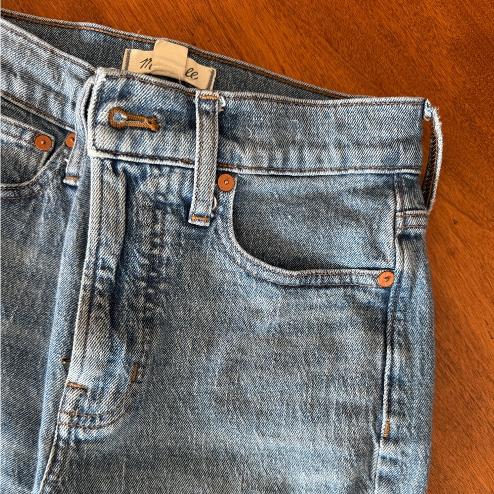Madewell The Perfect Vintage Straight Jean in Ainsworth Wash Size 25 - Picture 11 of 12
